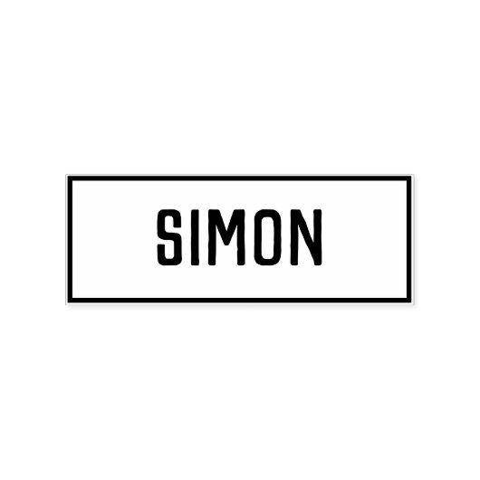 Naam van Simon Rubberstempel (Afrduk)
