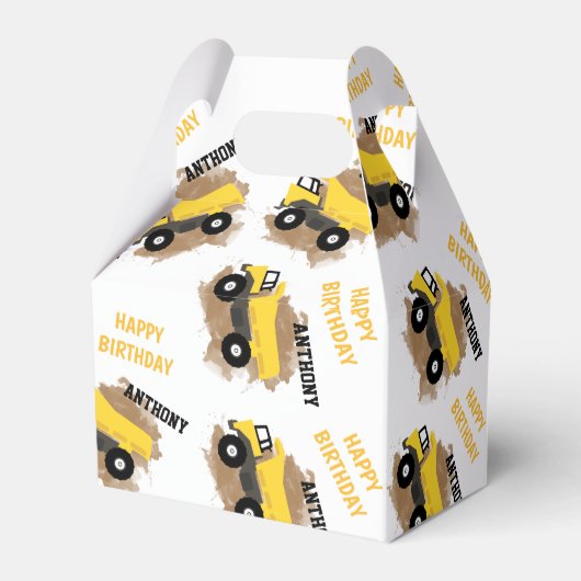 Naam van speciale driepuntsconstructiemuiken bedankdoosjes (Achterkant)