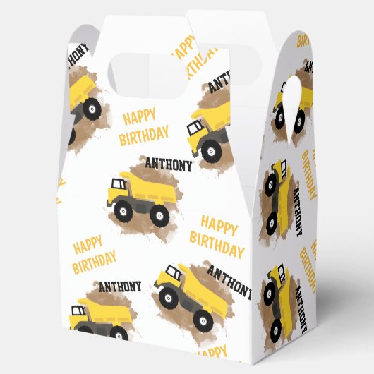 Naam van speciale driepuntsconstructiemuiken bedankdoosjes (Geopend)