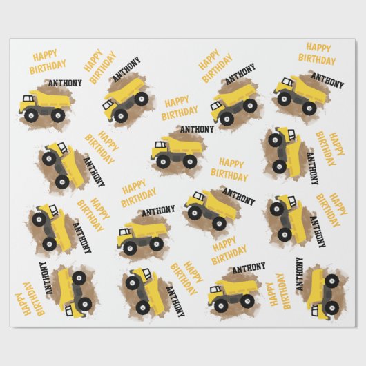 Naam van speciale driepuntsconstructiemuiken cadeaupapier (Vlak)