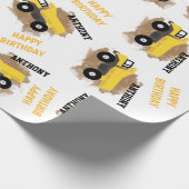 Naam van speciale driepuntsconstructiemuiken cadeaupapier (Hoek)