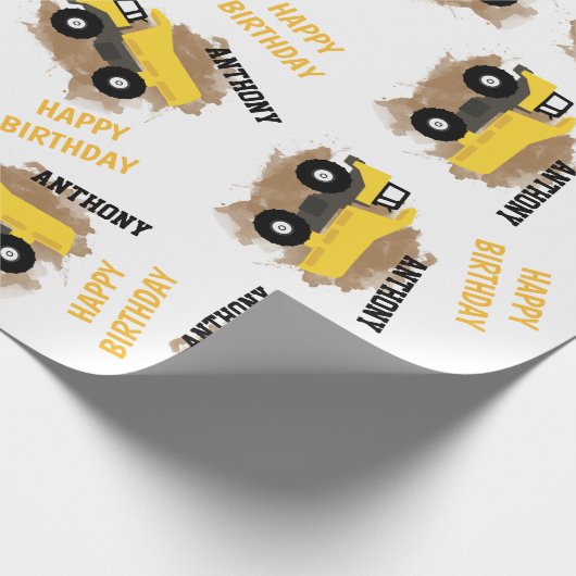 Naam van speciale driepuntsconstructiemuiken cadeaupapier (Hoek)