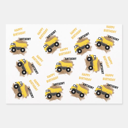 Naam van speciale driepuntsconstructiemuiken inpakpapier vel (Voorkant 3)