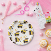 Naam van speciale driepuntsconstructiemuiken papieren bordje (Feest)