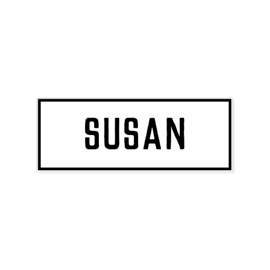 Naam van Susan Rubberstempel (Afrduk)