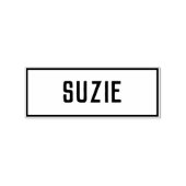 Naam van Suzie Rubberstempel (Afrduk)