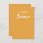 Naam van tabel Colorus - Orange Bedankkaart (Voorkant / Achterkant)