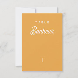 Naam van tabel Colorus - Orange Bedankkaart