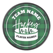 Naam van team Hockey mama aangepaste Hockey Puck