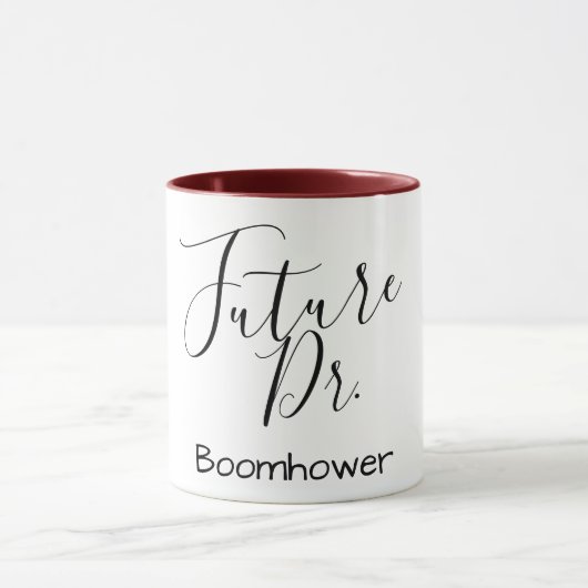 naam van toekomstige arts benoemen grappig mok (Midden)