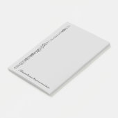  naam van Upright Flute Sketch Post-it® Notes (Schuin)
