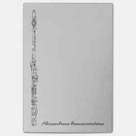  naam van Upright Flute Sketch Post-it® Notes