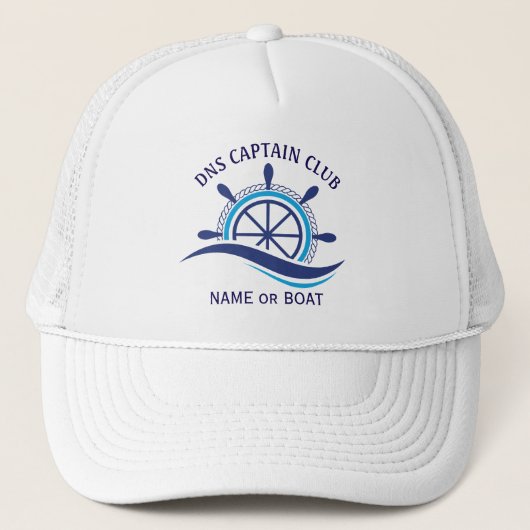 Naam van uw boot  trucker pet (Voorkant)