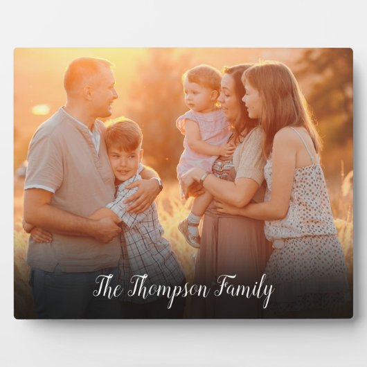 Naam van uw favoriete familiefoto-script fotoplaat (Voorkant)