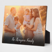 Naam van uw favoriete familiefoto-script fotoplaat (Zijkant)