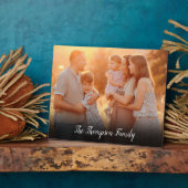 Naam van uw favoriete familiefoto-script fotoplaat (Zijkant)