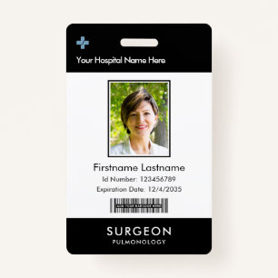 Naam van uw zorgverlener Logo Foto Clip Badge