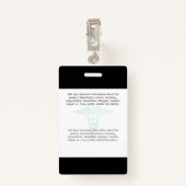 Naam van uw zorgverlener Logo Foto Clip Badge (Achterkant met clip)