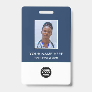 Naam van uw zorgverlener Logo Foto Clip Badge