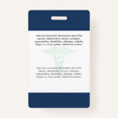 Naam van uw zorgverlener Logo Foto Clip Badge (Achterkant)