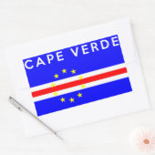naam van vlaggensymbool naam op kop verde rechthoekige sticker (Envelop)