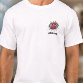 Naam van werknemer en Logo Sjabloon uploaden - T-shirt