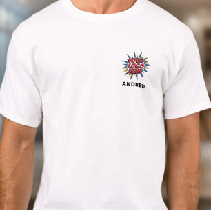 Naam van werknemer en Logo Sjabloon uploaden - T-shirt