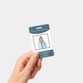Naam van werknemer Foto Logo Bar Code Logo ID Card Badge (Handheld)