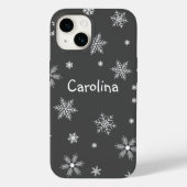 naam van witte sneeuwvlokken Case-Mate iPhone case (Achterkant)