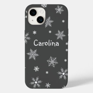naam van witte sneeuwvlokken Case-Mate iPhone 14 hoesje