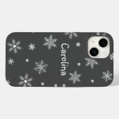 naam van witte sneeuwvlokken Case-Mate iPhone case (Achterkant (horizontaal))