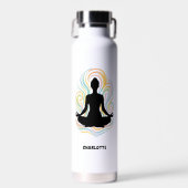 Naam van yogahouding kronkelt waterfles (Voorkant)
