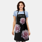 naam Vanessa roze rose boho Schort (Gedragen)