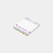  naam; Veel kleurrijke cirkels Post-it® Notes (Schuin)