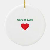 naam Verandering van harttransplantatie Rond Keramisch Ornament (Achterkant)