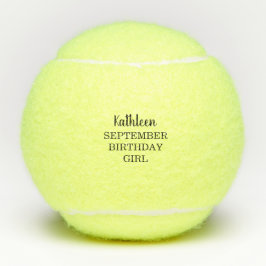 Naam Verjaardag Maand Verjaardag Meisje Tennisball Tennisballen