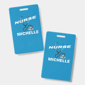  naam Verpleegster Badge (Voor- en achterkant)