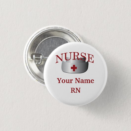 Naam verpleegster Rond Button (Voorkant /achterkant)