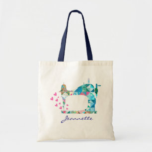 Naam verwateringsnaaimachine aanpassen tote bag