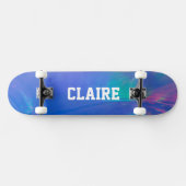 Naam Verzamelbare Holografische Koel Blauw Persoonlijk Skateboard (Horizontaal)