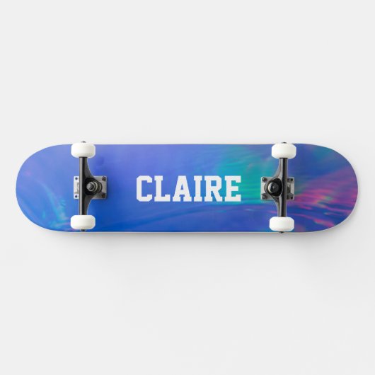Naam Verzamelbare Holografische Koel Blauw Persoonlijk Skateboard (Horizontaal)