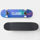 Naam Verzamelbare Holografische Koel Blauw Persoonlijk Skateboard (Horizontaal)