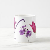 naam Victoria monogram bloemen Koffiemok (Center)