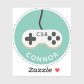 Naam videospelcontroller gamer sticker (Vel)