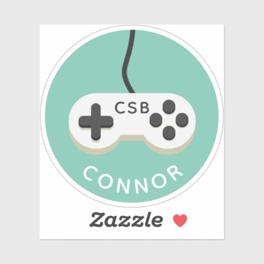 Naam videospelcontroller gamer sticker (Vel)