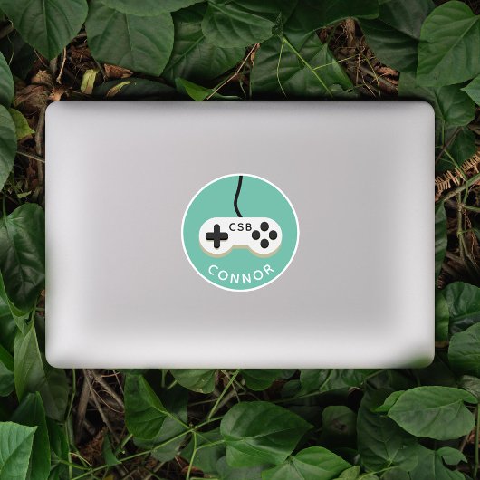 Naam videospelcontroller gamer sticker