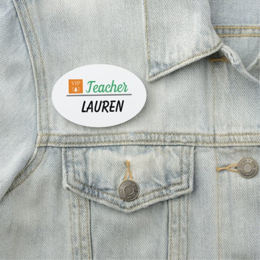 naam vipkid tag. naamplaatje (In situ)