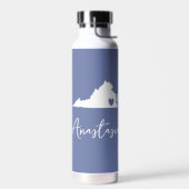 naam Virginia State Map Waterfles (Links)