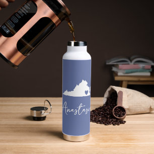 naam Virginia State Map Waterfles