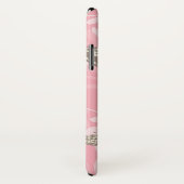 Naam vlinders bloemenroze iphone case (Achterkant / rechts)